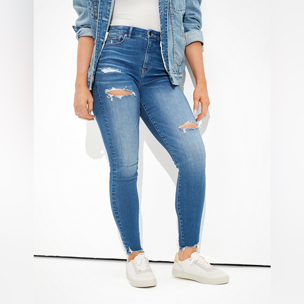 American Eagle Lu(x)e Curvy Super High-Waisted Jegging size 4 regular
